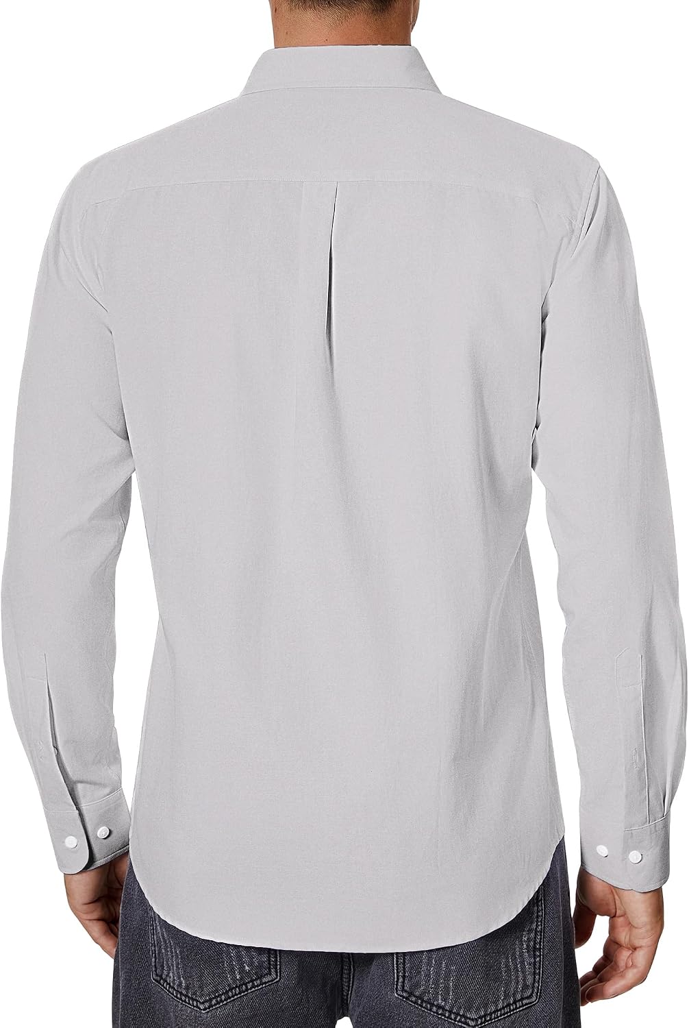 Siliteelon Herren Oxford Hemd Langarm 100% Baumwolle buegelfrei S-5XL