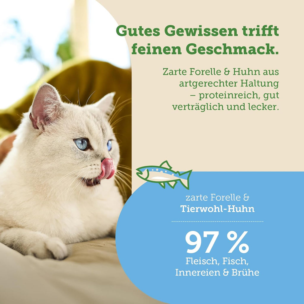 MERA Cats Nature Adult Nassfutter 12x85g verschiedene Sorten