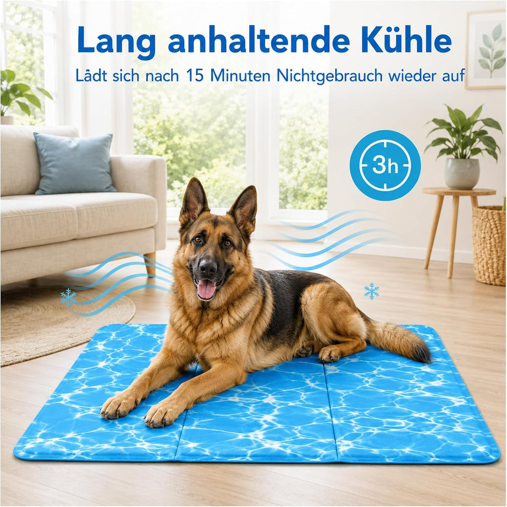 Kuehlmatte Hund 40x50 cm Selbstkuehlende Wasserdichte Hundematte M 2cm