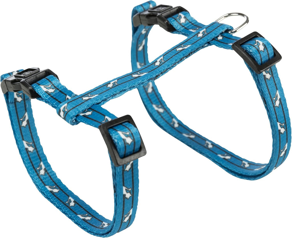 Trixie Katzengeschirr verstellbar 27-45 cm mit 1,2 m Leine Farben Mix
