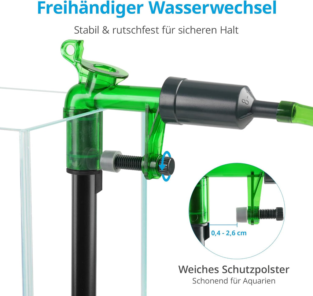 NICREW Aquarium Kiesreiniger Wasserwechsel Handpumpe Bodensauger