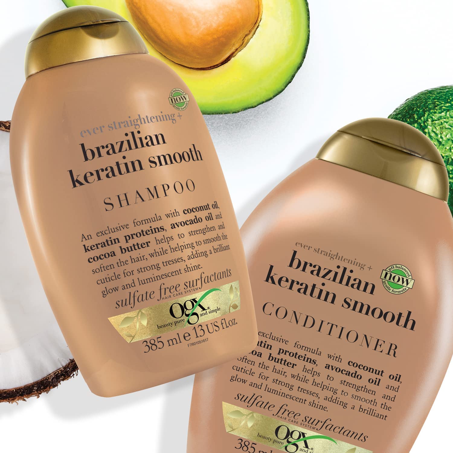 OGX Brazilian Keratin Smooth Shampoo Kokos Avocado