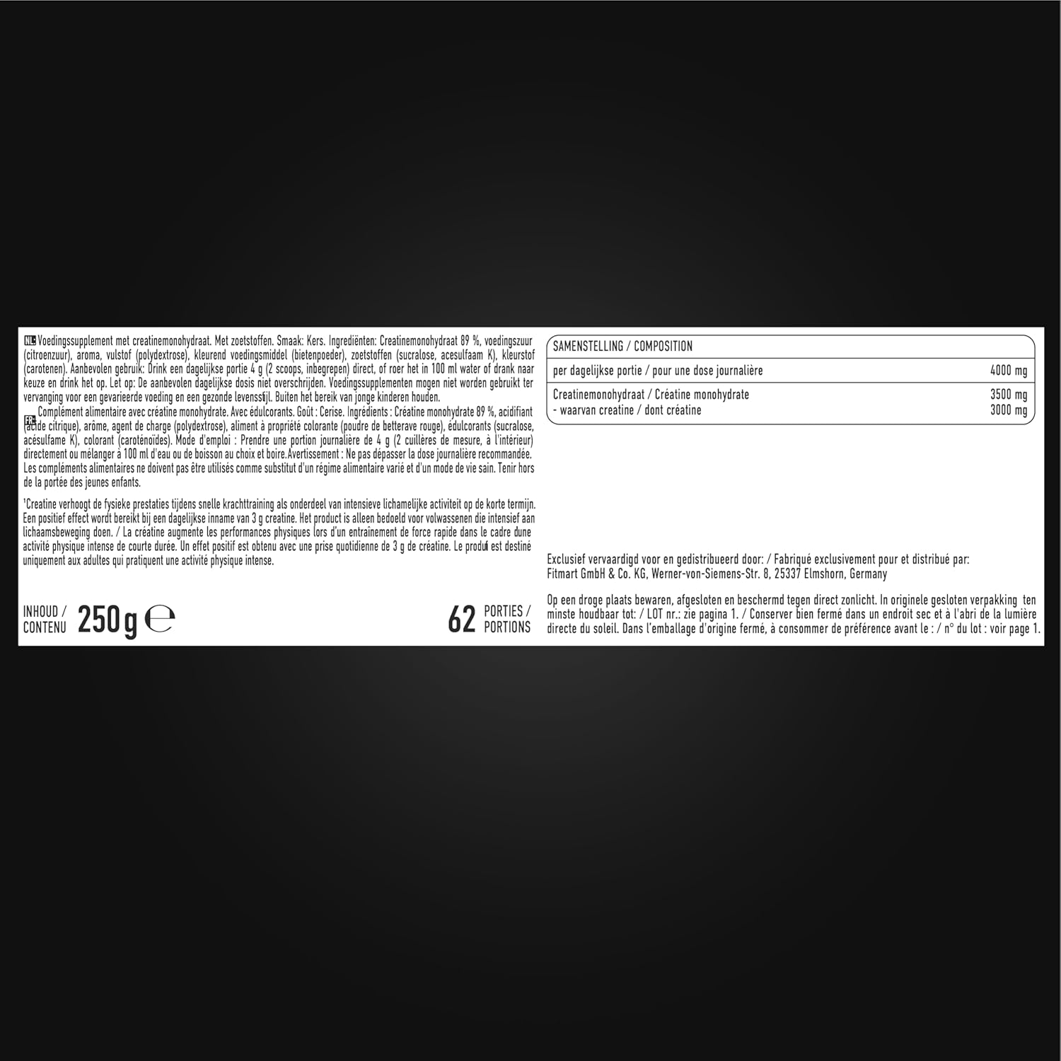 ESN Ultrapure Creatine Monohydrate Pulver vegan mikrofein