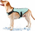 Kuehlweste Hund Grau Gr. M - Hundekuehlweste Kuehlgeschirr Sommer S-XXL