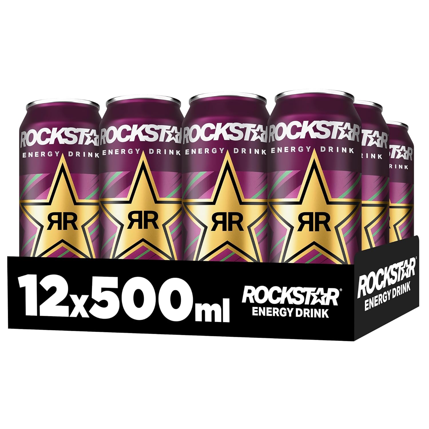 Rockstar Energy Drink Sour Raspberry 12 x 500 ml Einweg koffeinhaltig