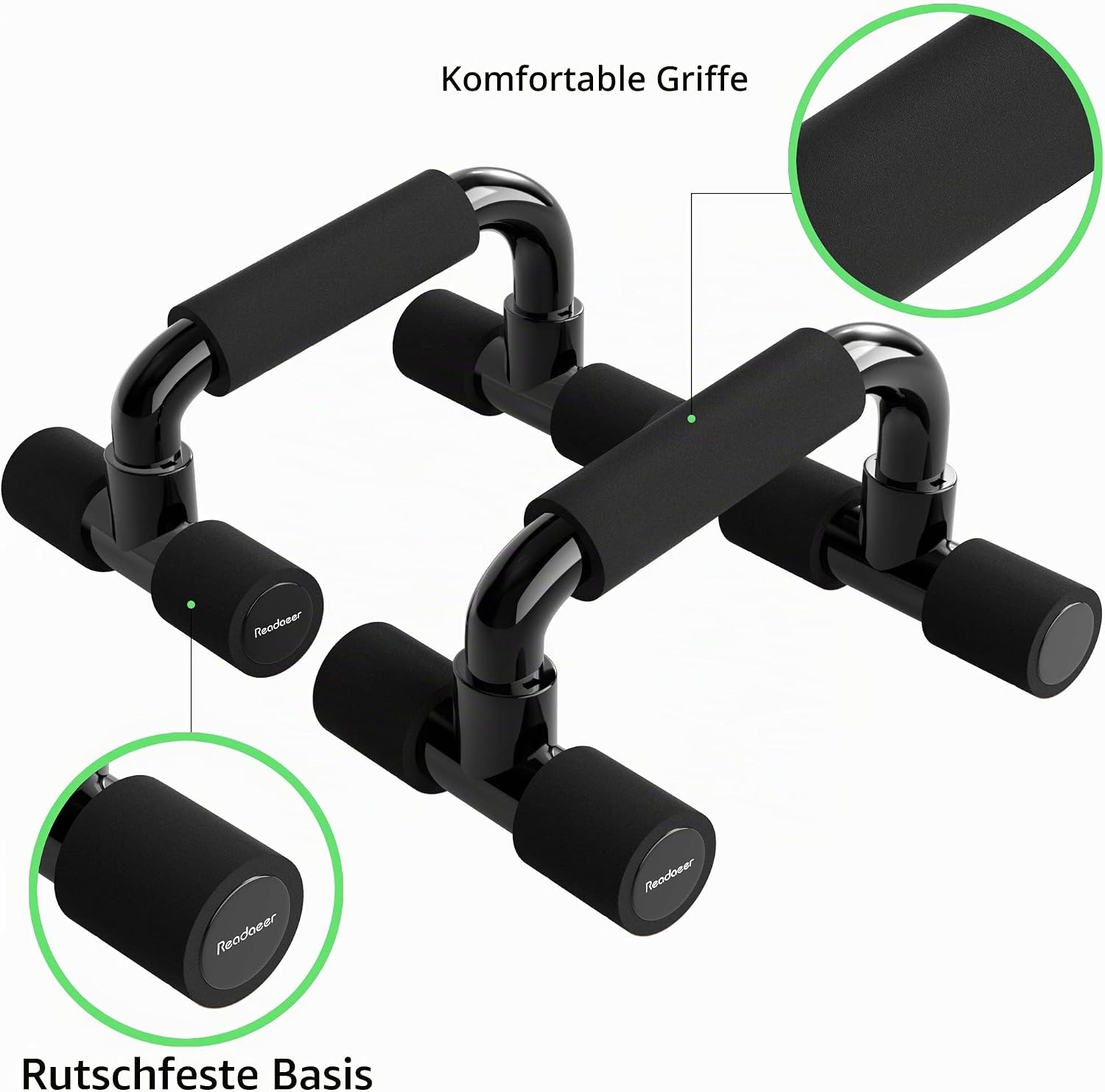 Liegestuetzgriffe Push Up Bars Parallettes Staender Fitness Trainingsgriffe