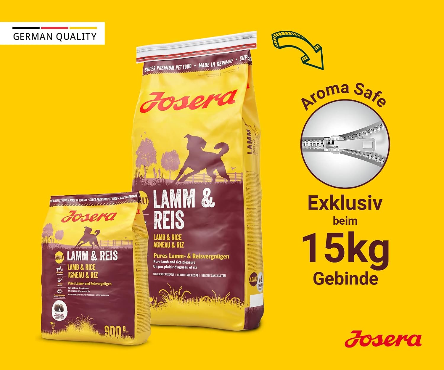 Josera Lamm & Reis Adult Trockenfutter weizenfrei, gut vertraeglich
