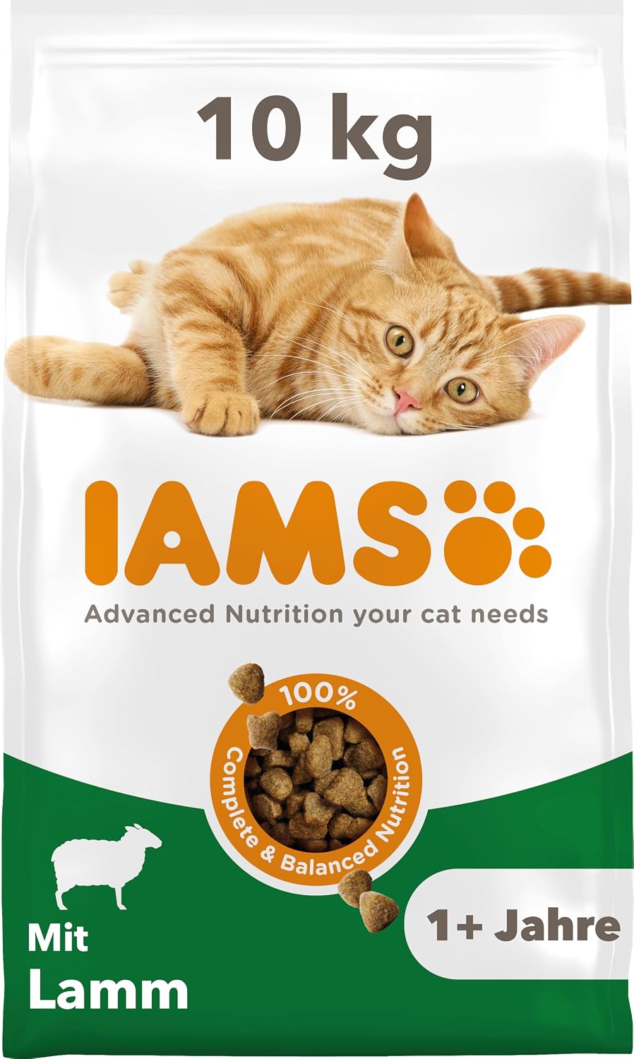 IAMS Katzen Trockenfutter 1,5kg bis 10kg verschiedene Sorten fuer 1-6 Jahre