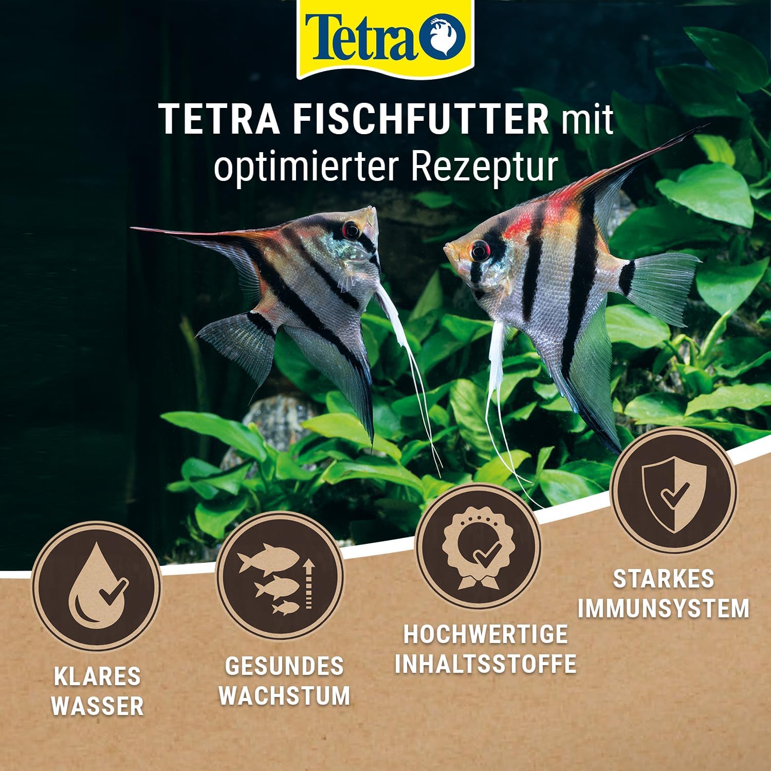 Tetra Min Menu Fischfutter mit 4 Spezialflocken fuer Zierfische