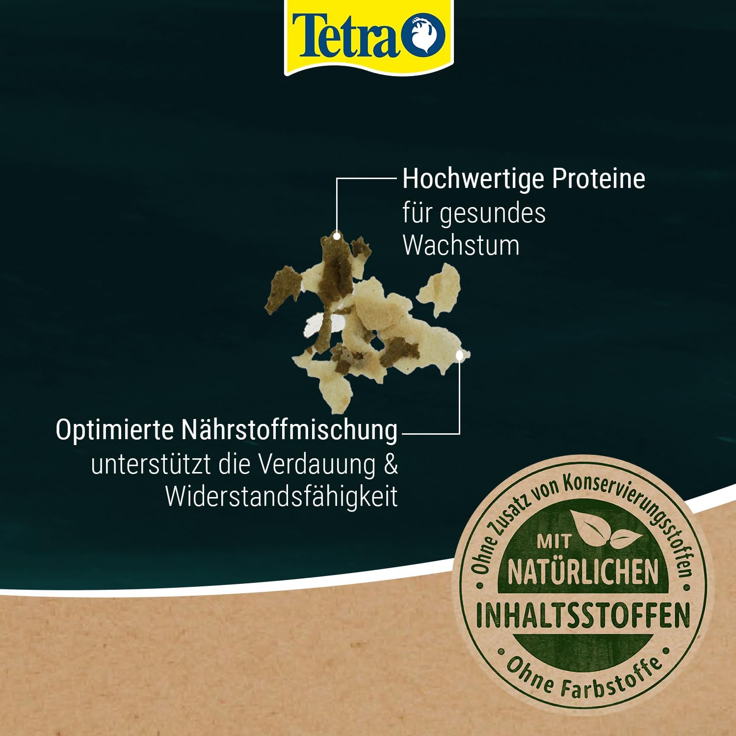 Tetra Pond Flakes Fischfutter Flocken fuer junge Teichfische