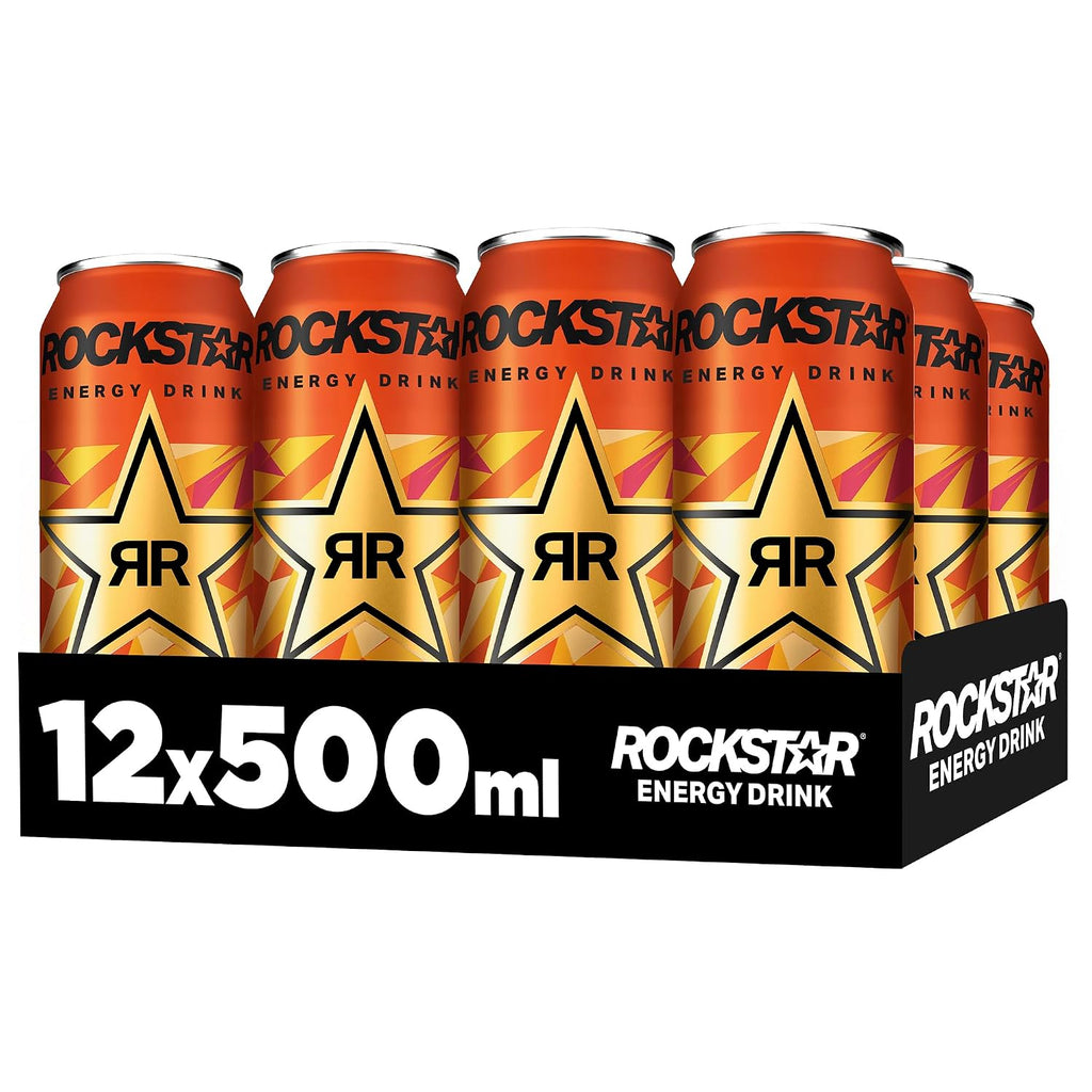 Rockstar Energy Drink Blood Orange Zero Sugar 12 x 500 ml Dose