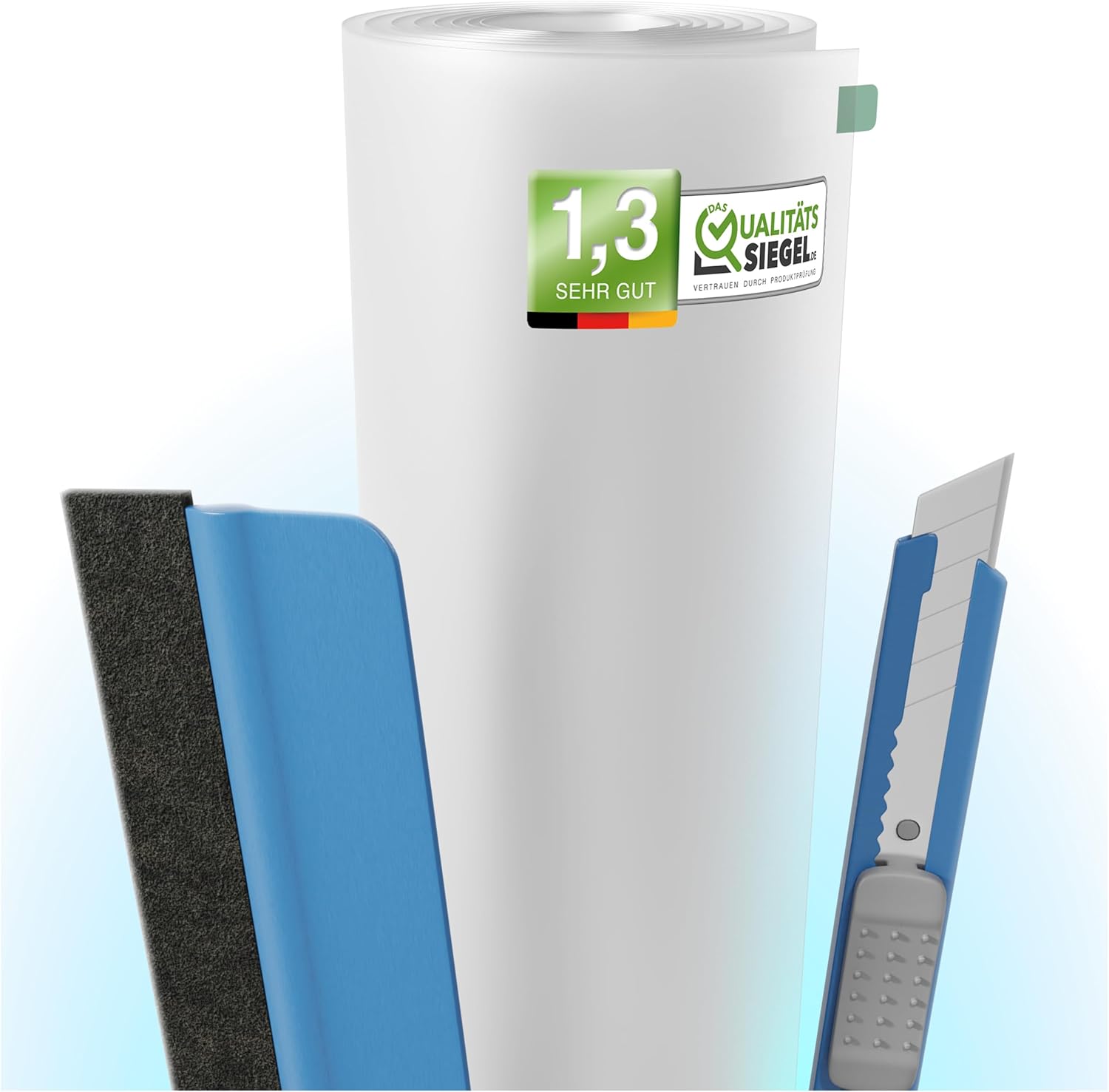 Fensterfolie Milchglas selbsthaftend Sichtschutz Anti-UV 90 x 200cm 200cm-400cm