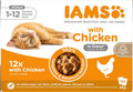 IAMS Delights Kitten Nassfutter 24x85g Huhn in Sauce Katzenfutter Monate