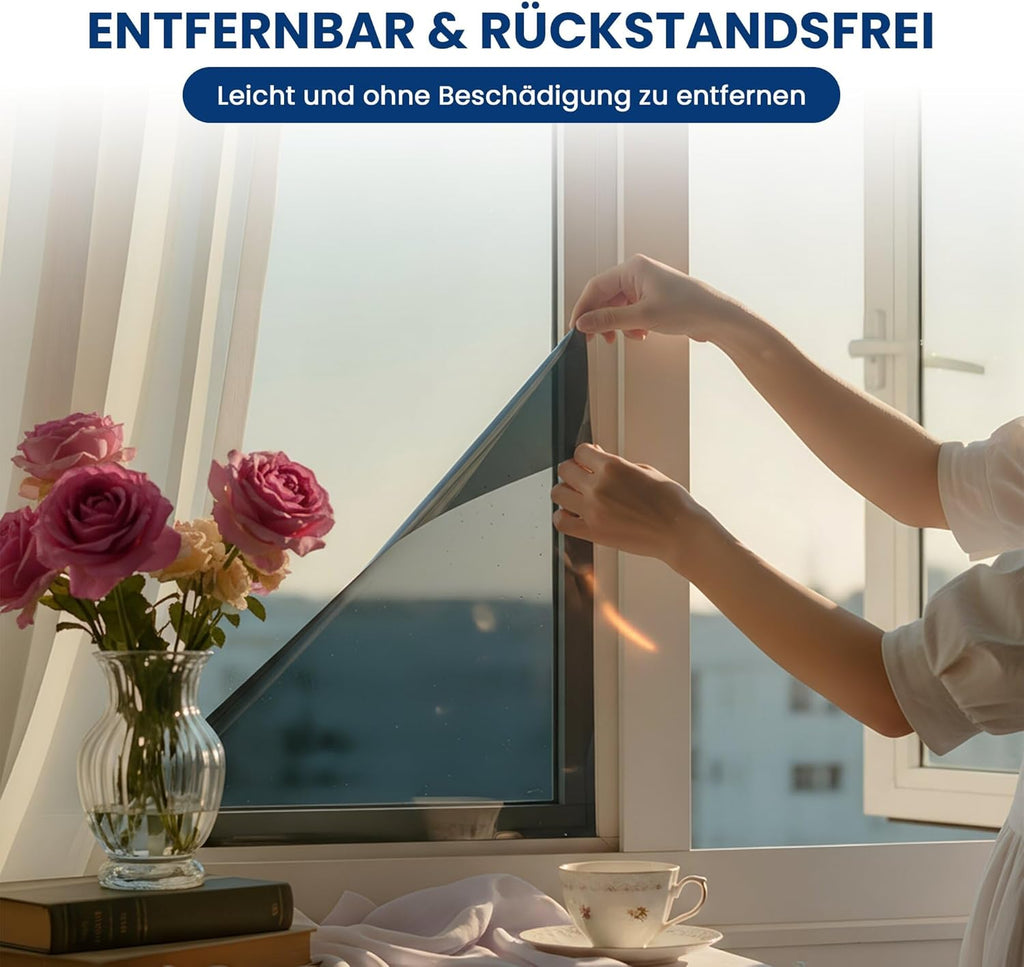 Fensterfolie Milchglas selbsthaftend Sichtschutz Anti-UV 90 x 200cm 200cm-400cm