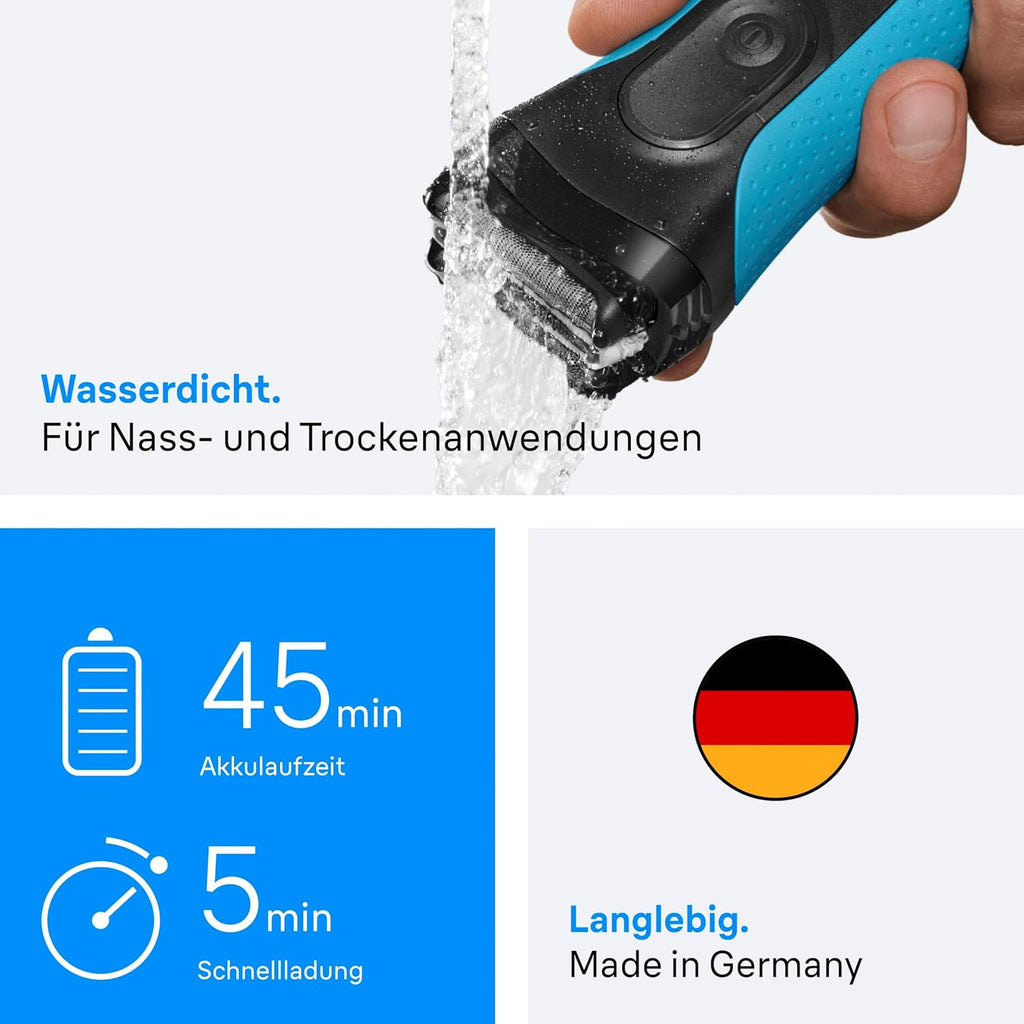 Braun Series 3 Rasierer 3040s elektrisch fuer nass und trockenbetrieb Herren