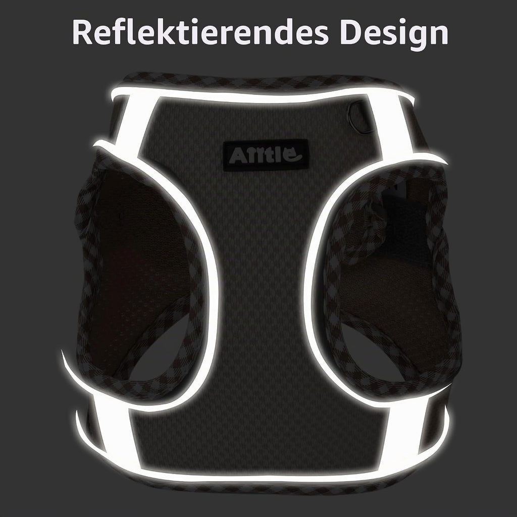 AIITLE Hundegeschirr reflektierend fuer kleine Hunde und Katzen in verschiedenen Groessen