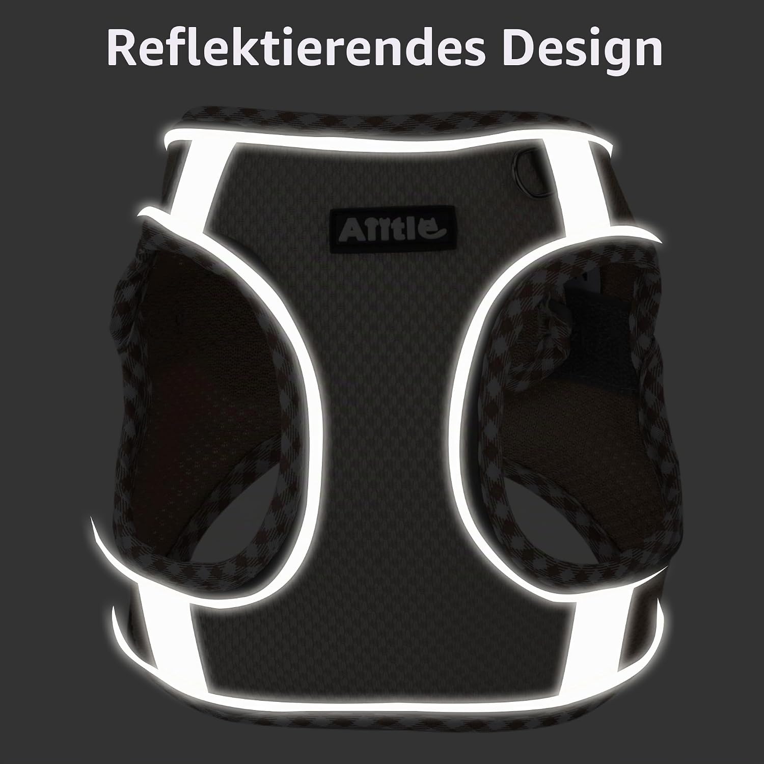 AIITLE Hundegeschirr reflektierend fuer kleine Hunde und Katzen in verschiedenen Groessen