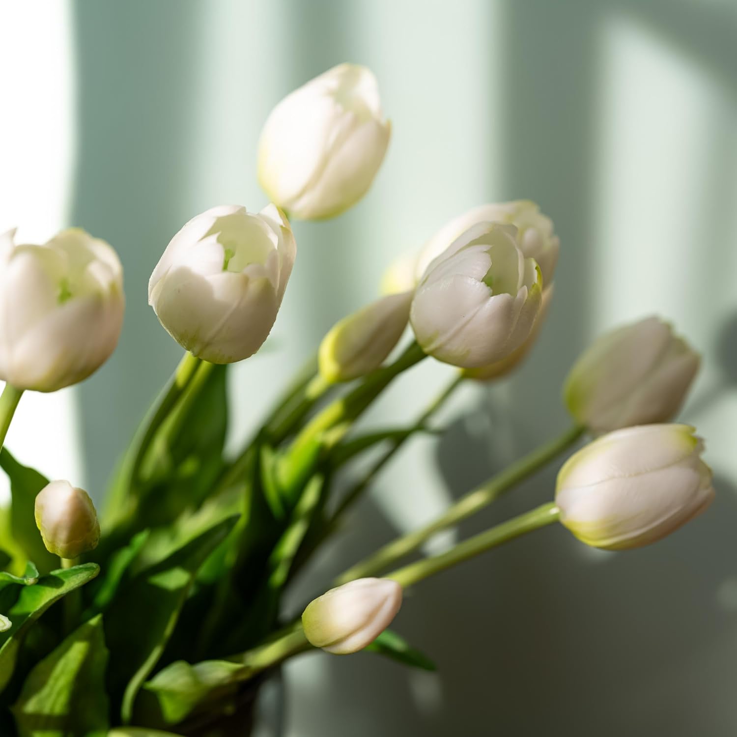 Kuenstliche Tulpen Real Touch 20 Stueck Strauss Kunstblumen Deko