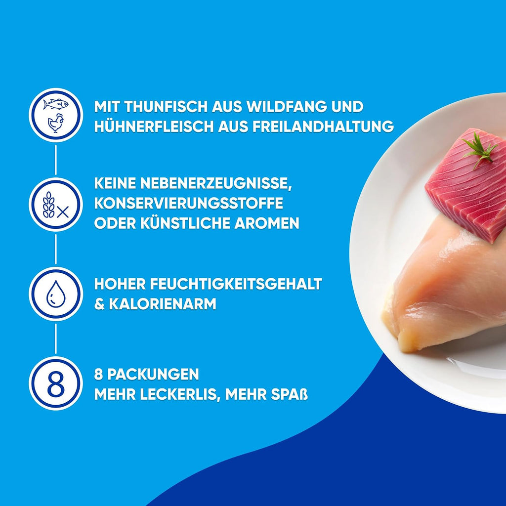 INABA Churu Fun Bites Katzenleckerlis 96 g Huhn & Thunfisch 35% Protein