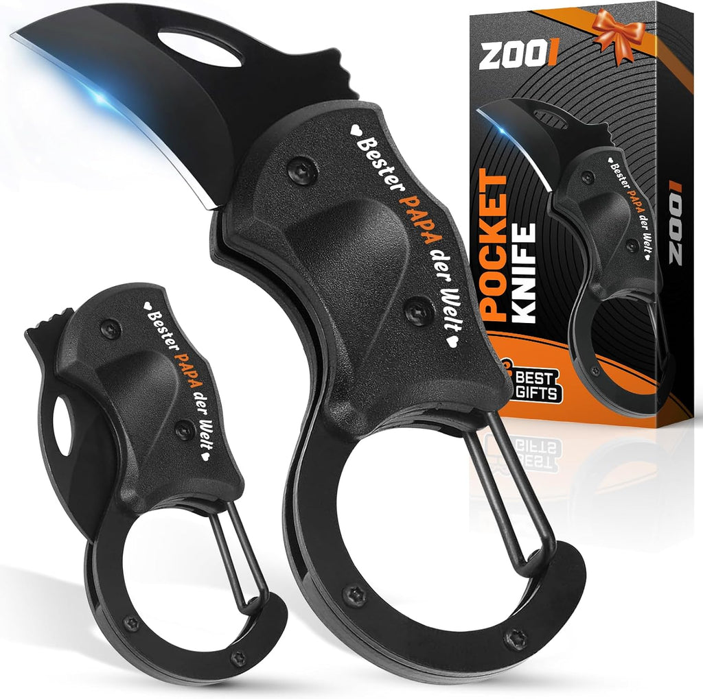 ZOOI Taschenmesser Klappmesser Multitool Outdoor Geschenk fuer Maenner
