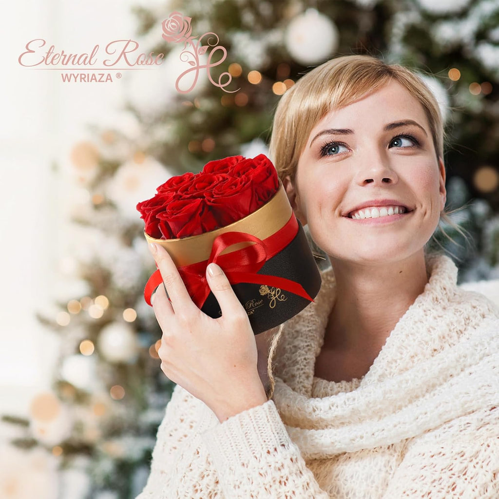 Ewige Rose Geschenk fuer Frauen Mama Freundin konservierte Rose im Geschenkset