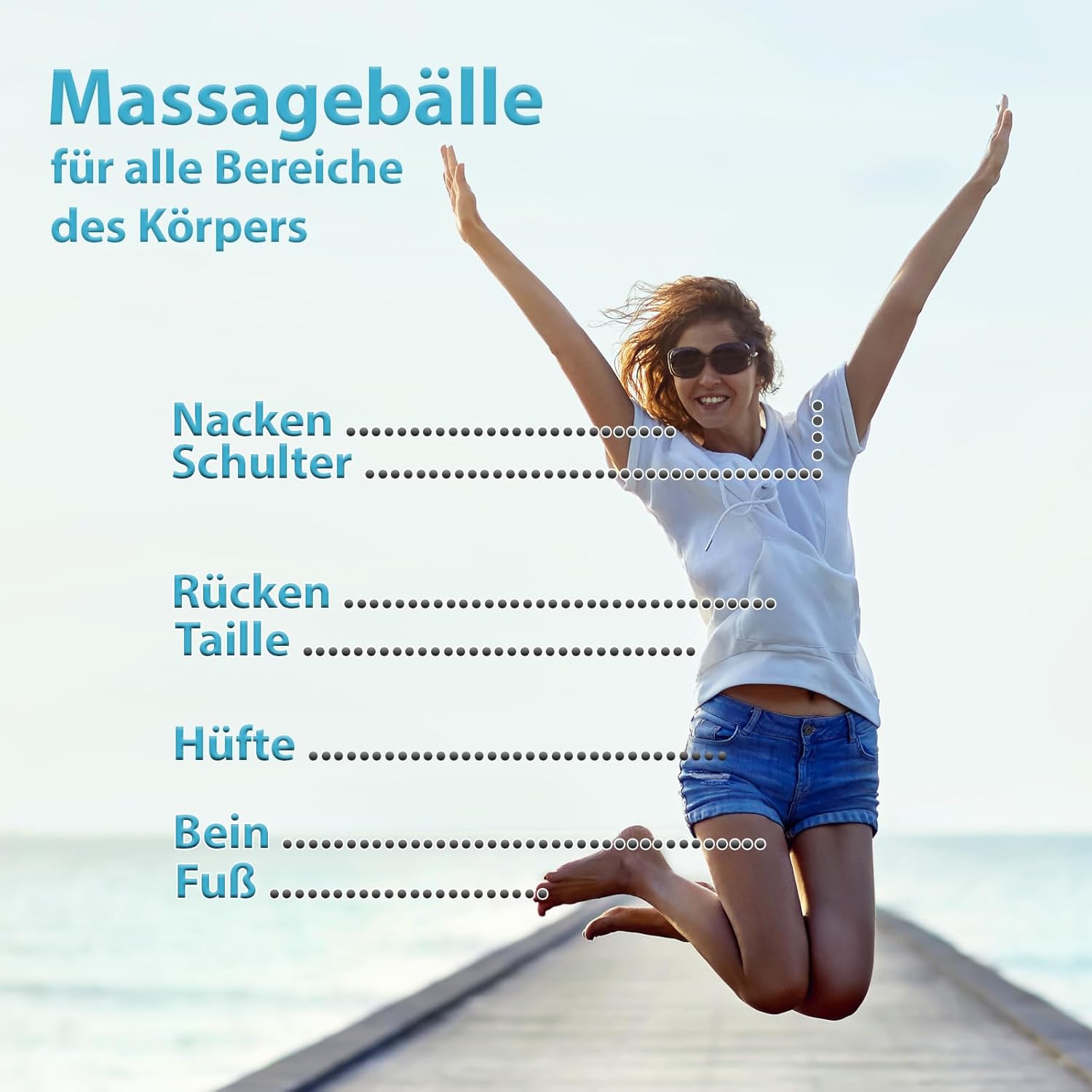 ALPIDEX Massagebaelle Igelbaelle 5er Set verschiedene Haertegrade Ruecken Beine Fuesse