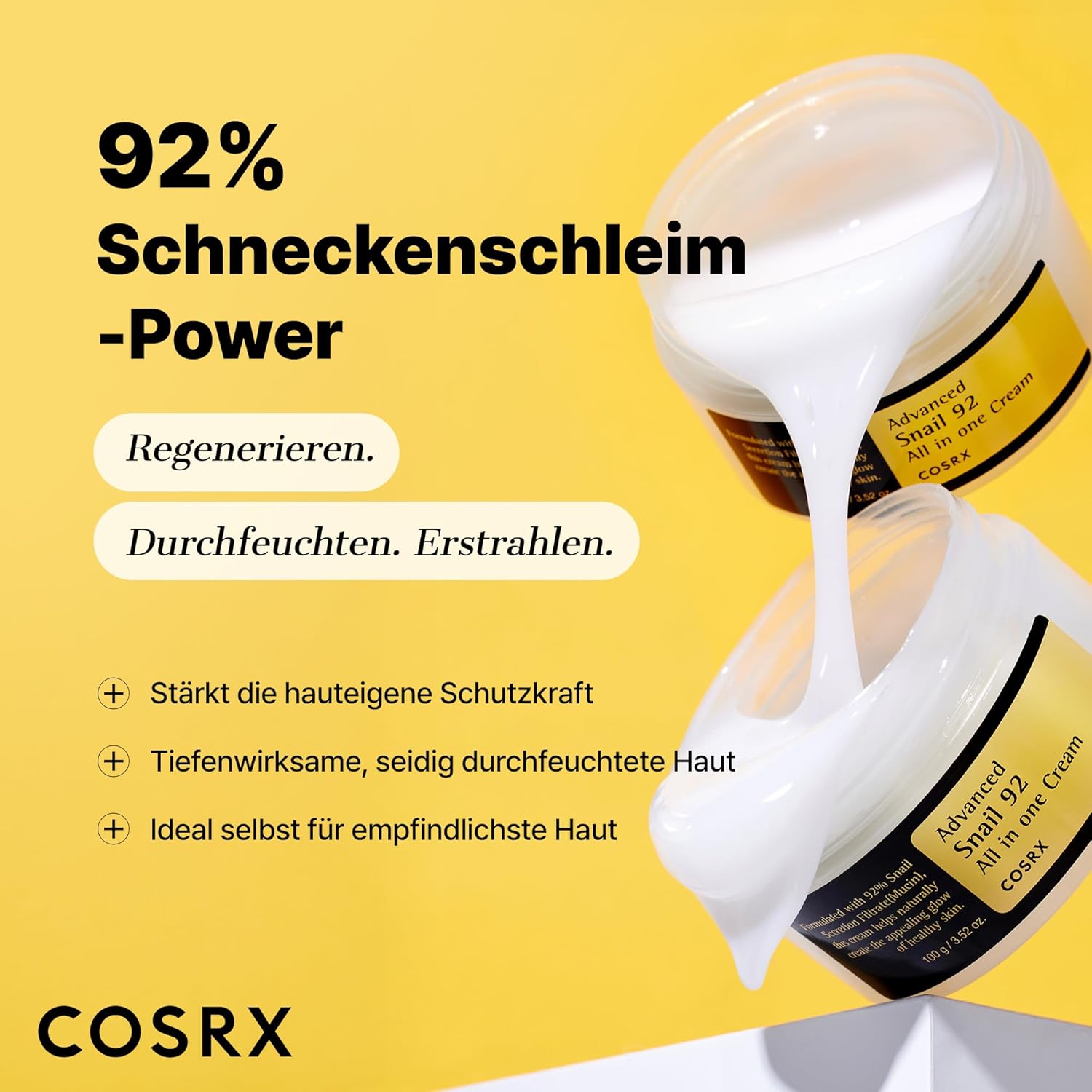 COSRX Advanced Snail 92 All In One Cream Hyaluron Gesichtscreme
