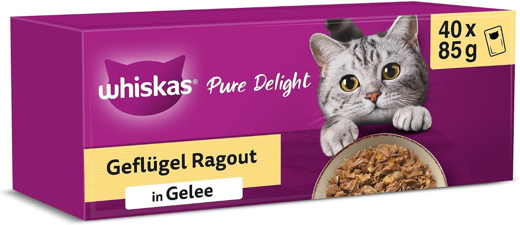 Whiskas 1+ Katzennassfutter Ragout in Gelee verschiedene Sorten