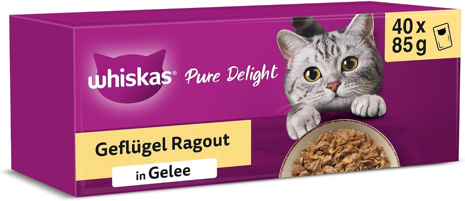 Whiskas 1+ Katzennassfutter Ragout in Gelee verschiedene Sorten