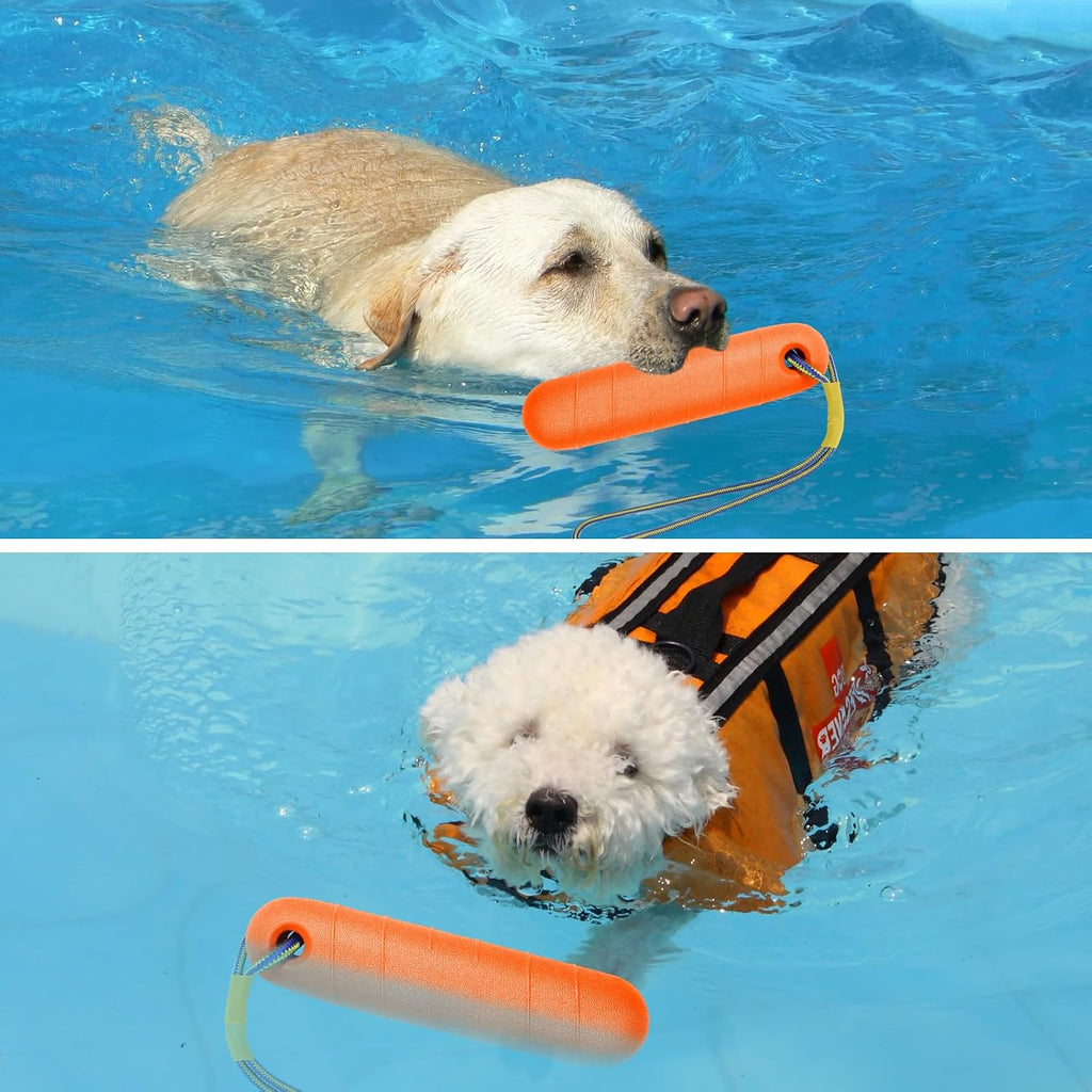 Schwimmendes Hundespielzeug mit Nylonseil fuer Apportieren Training Mittelgross Gr