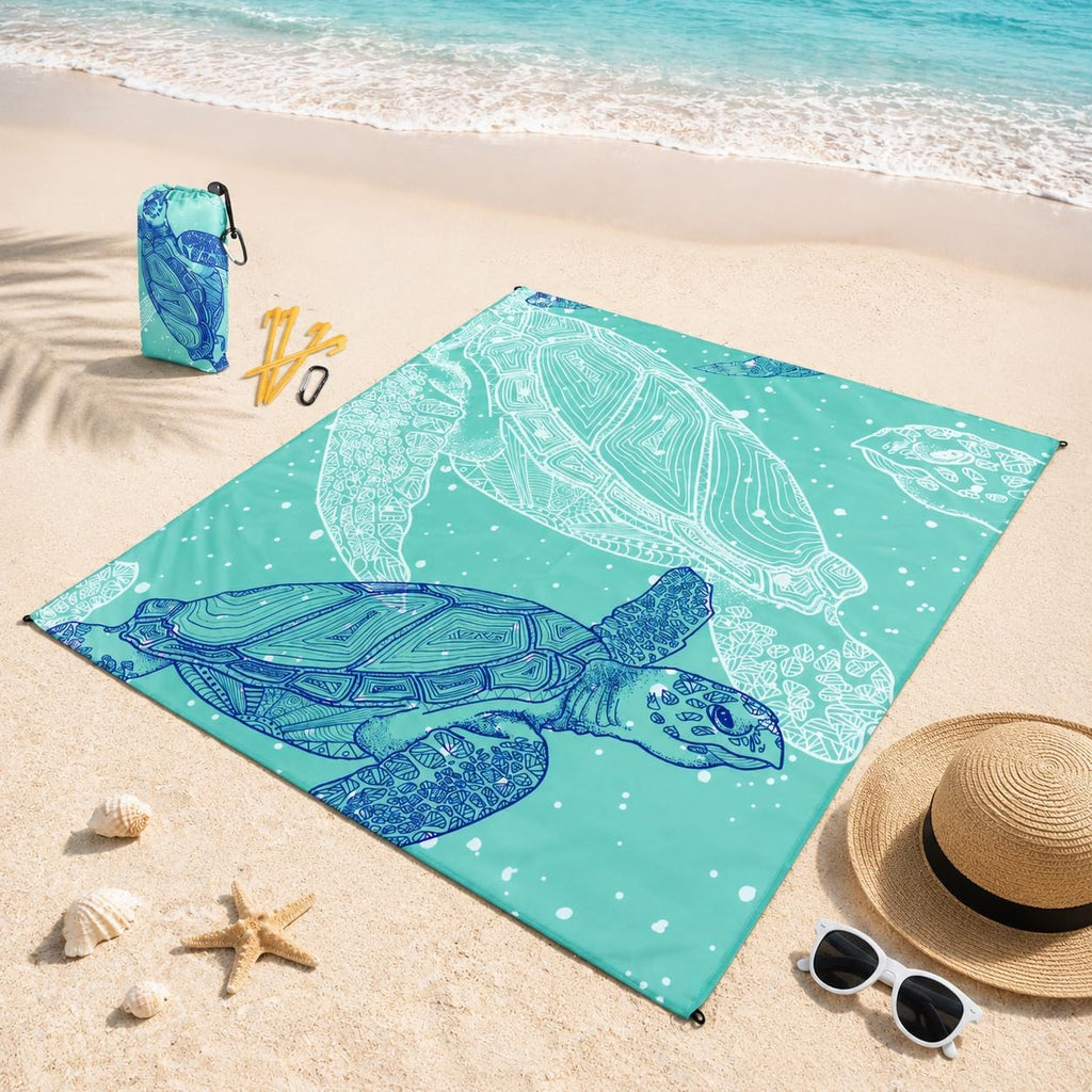 Siegvoll Stranddecke 200x140 cm sandfrei wasserdicht ultraleicht faltbar