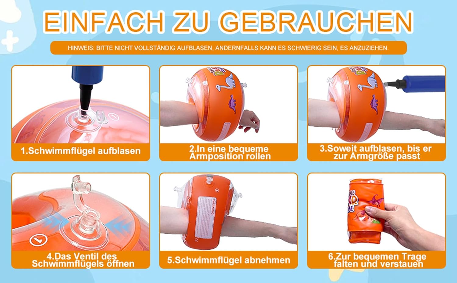 Schwimmhilfen Kinder Schwimmaermel Armbaender Schwimmlernhilfe Baby Floaties