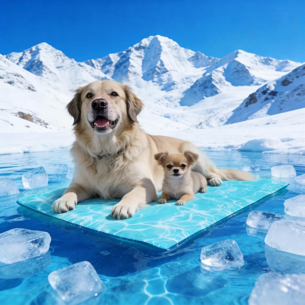 Pawtasy Kuehlmatte fuer Hunde und Katzen S 50x40 cm selbstkuehlendes Gel