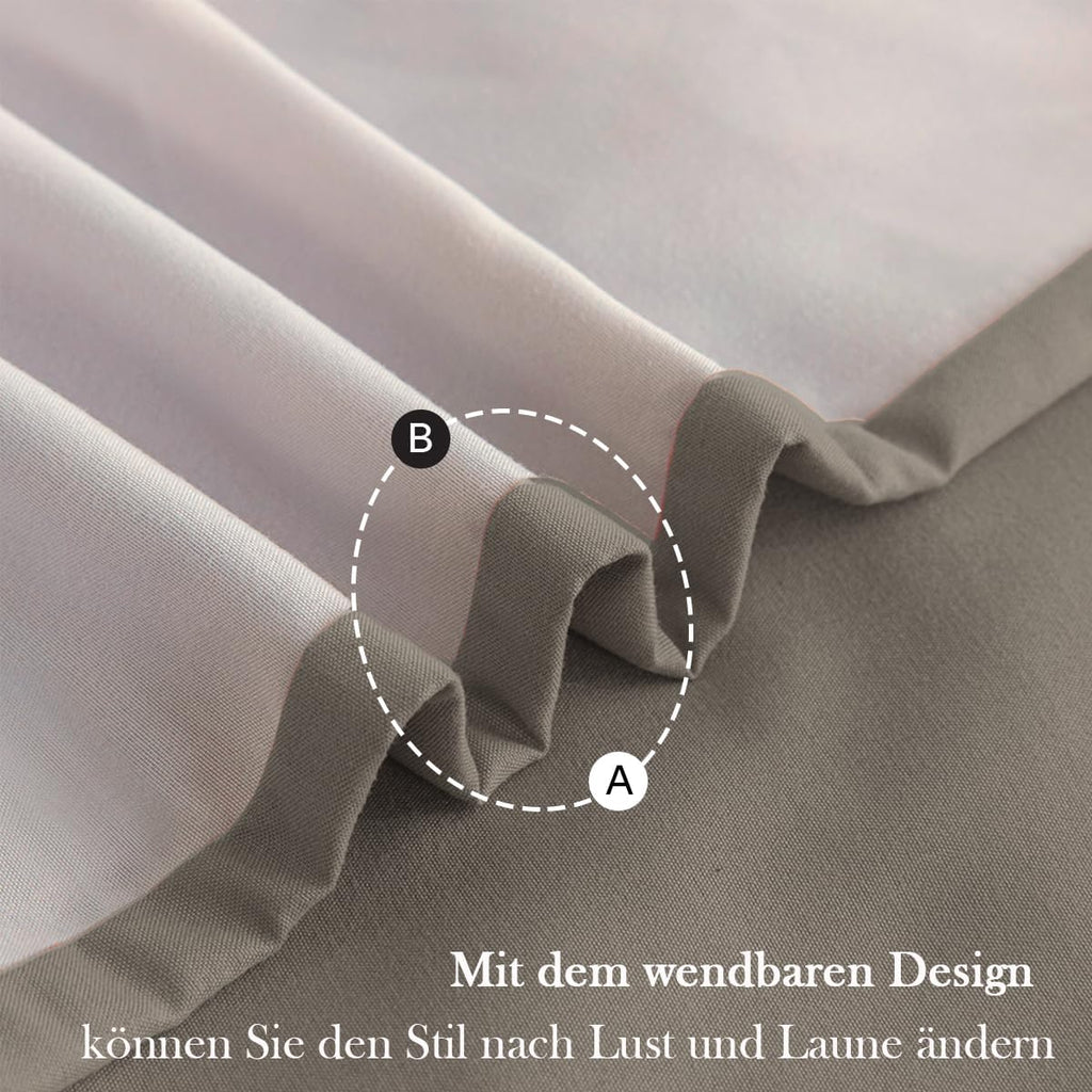 Bettwaesche 135x200 cm 4-teilig Microfaser Wendebettwaesche Anthrazit/Grau