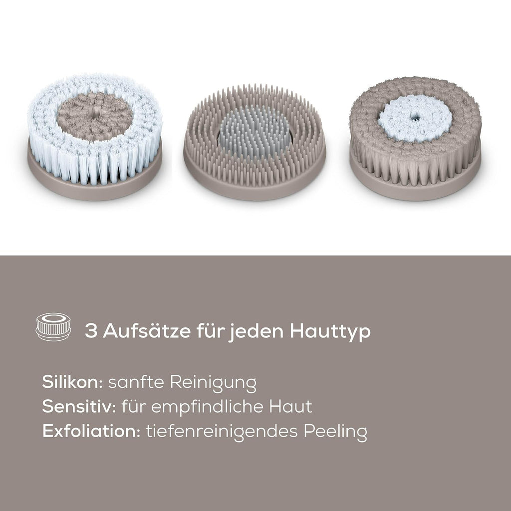 Beurer FC 45 Gesichtsreinigungsbuerste wasserdicht 2 Stufen Weiss