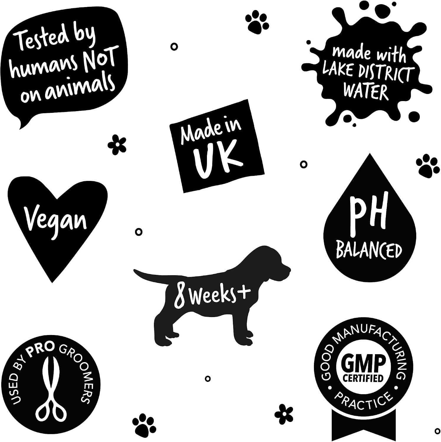 BUGALUGS Hundeshampoo 3‑in‑1 Reinigung Pflege Entwirrung Himbeer Zitrone -5