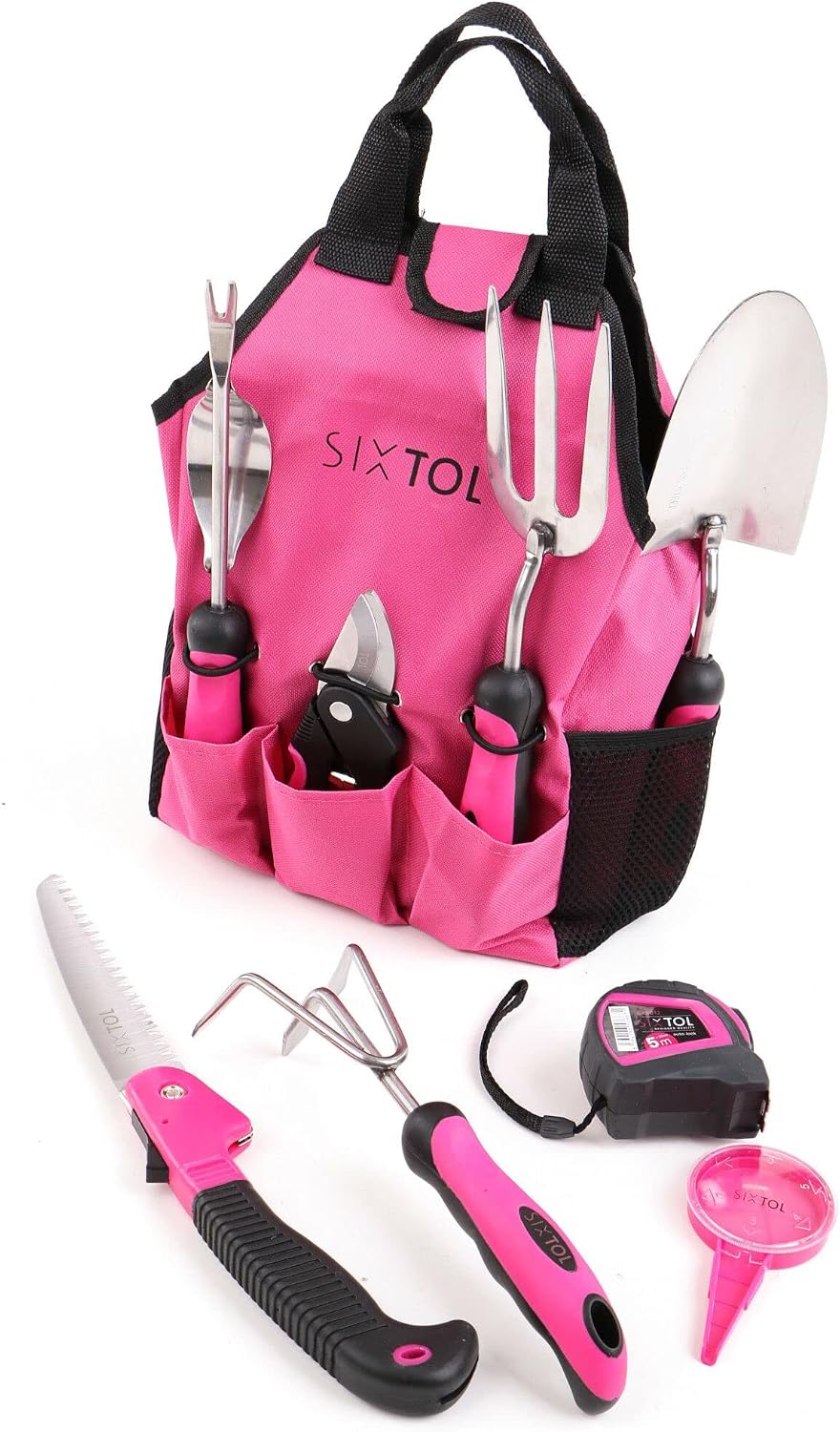 Gartengeraete Set 10-teilig Gartenwerkzeug Handwerkzeug Pink