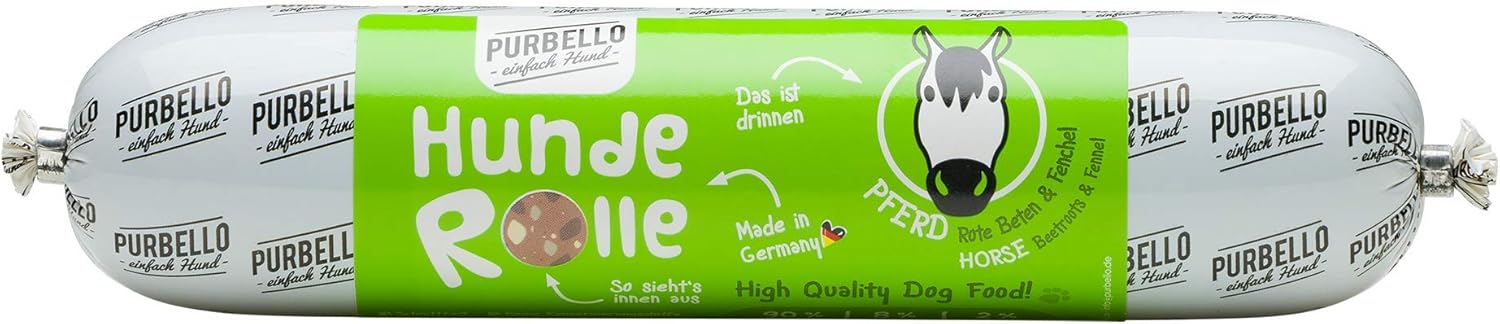 PURBELLO Nassfutter Mix Paket 8x400g Pferd Ziege Lamm Monoprotein getreidefrei