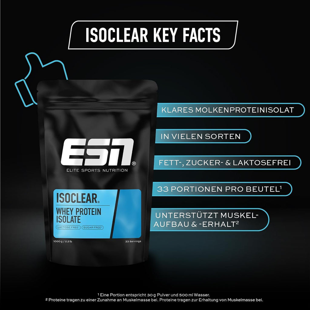 ESN Isoclear Whey Isolate Peach Iced Tea, verschiedene Sorten