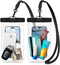 Spigen schwimmende wasserdichte Handyhuelle IPX8 bis 7" schwarz, 2er-Pack