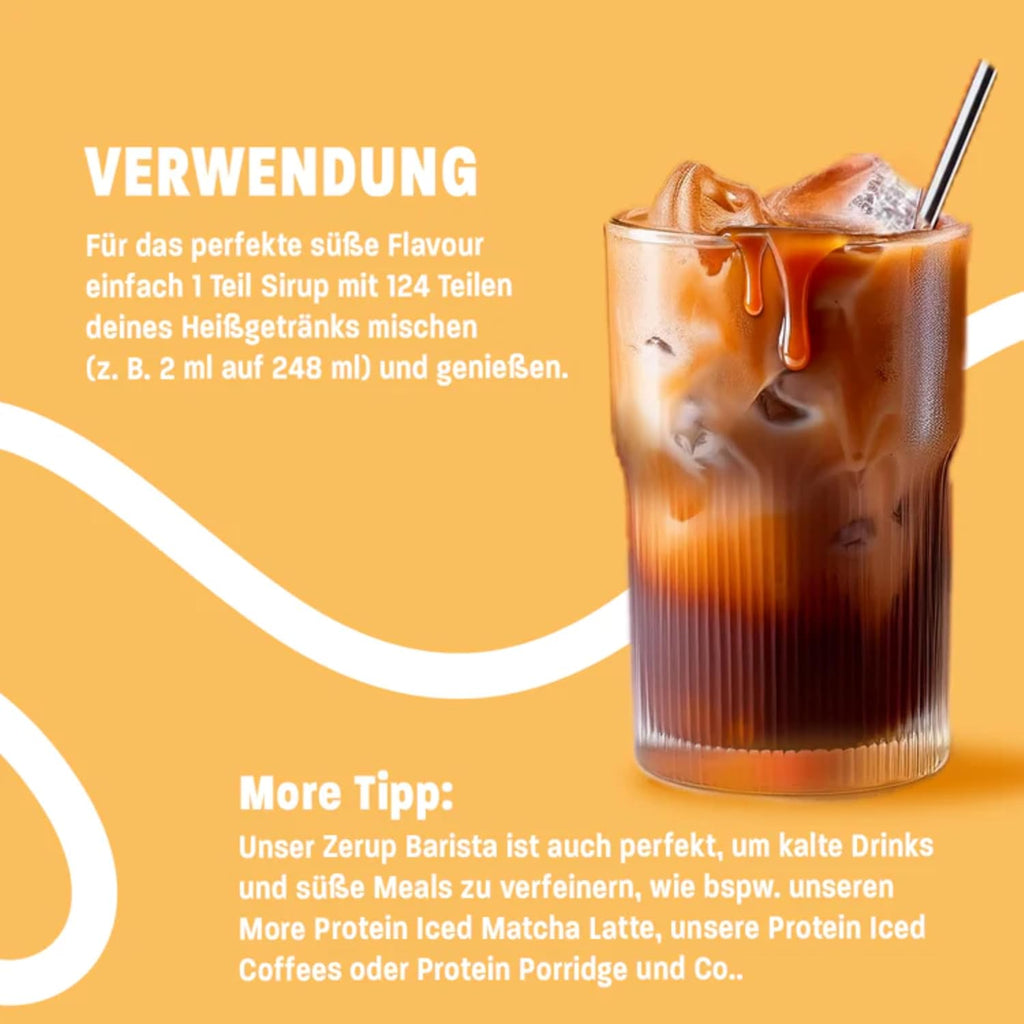 MORE Barista Zerup Haselnuss fuer Kaffee Tee Heissgetraenke vegan verschiedene