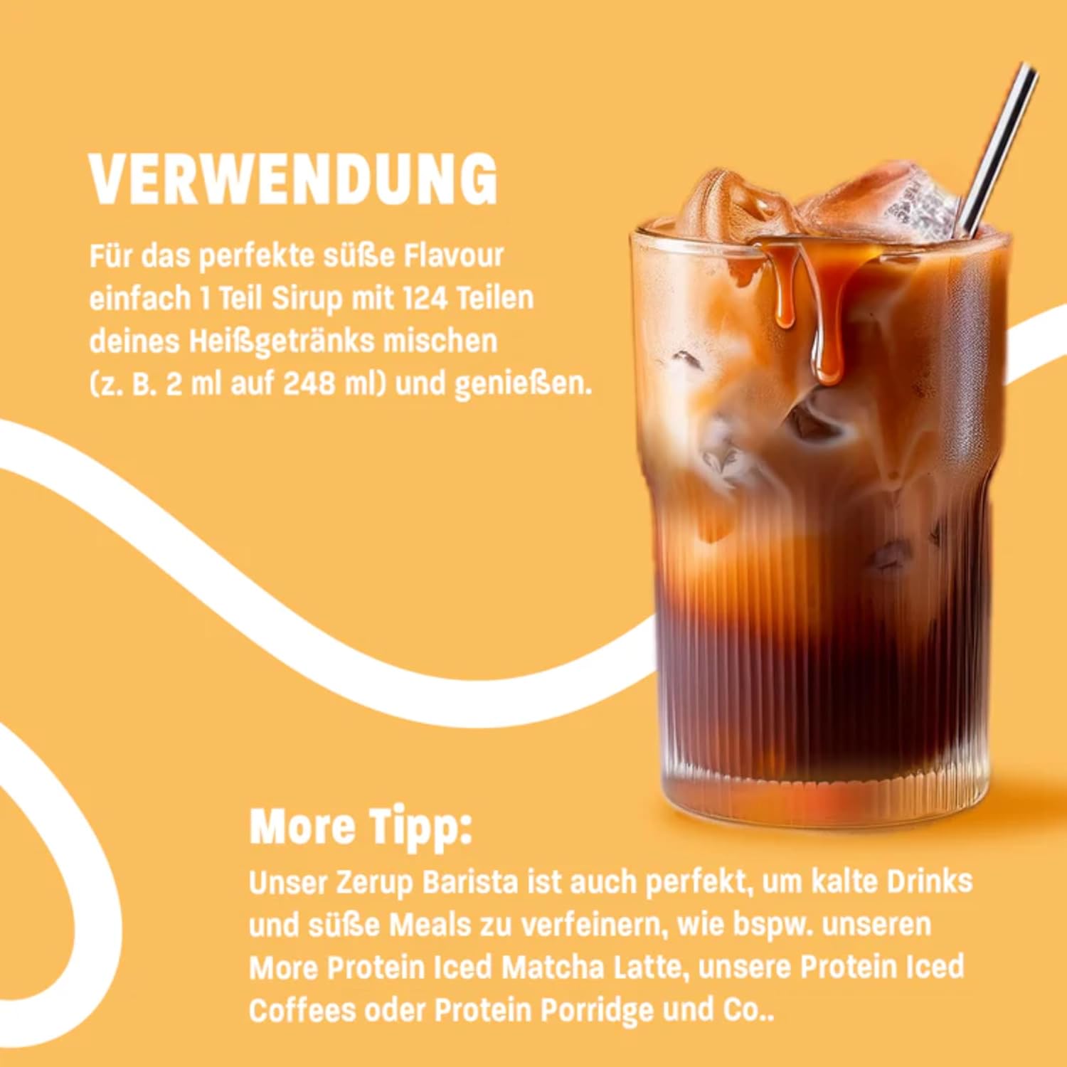 MORE Barista Zerup Haselnuss fuer Kaffee Tee Heissgetraenke vegan verschiedene