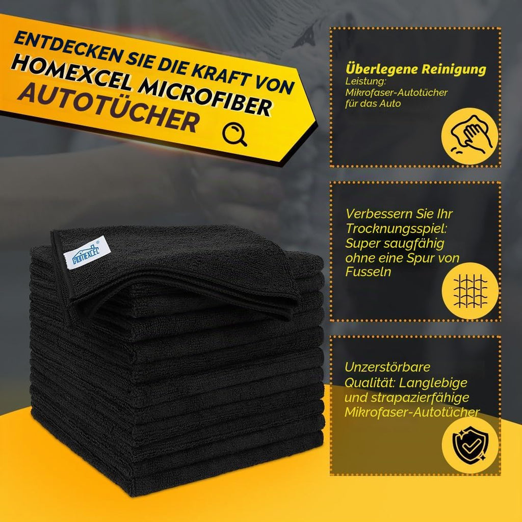 Mikrofaser Reinigungstuecher 12 Stueck Putztuecher wiederverwendbar