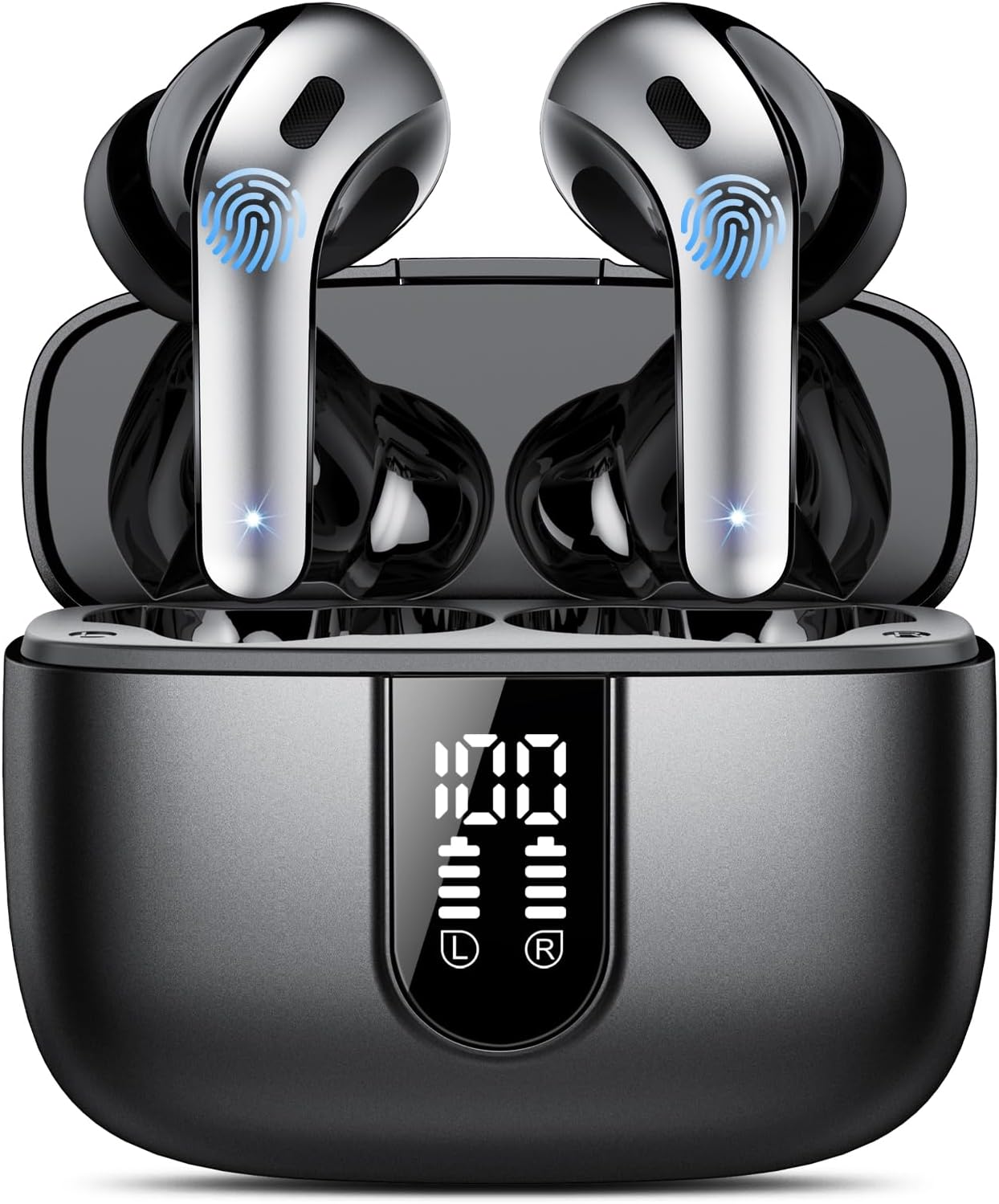 IKT Bluetooth In-Ear Kopfhoerer 5.3 kabellos ENC 50 h Akku IPX7 USB-C