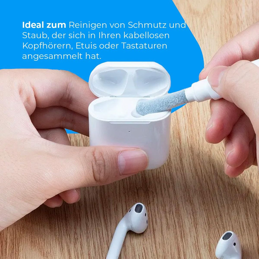 NK 3‑in‑1 Reinigungsset fuer AirPods Kopfhoerer Tastatur Cleaning Kit