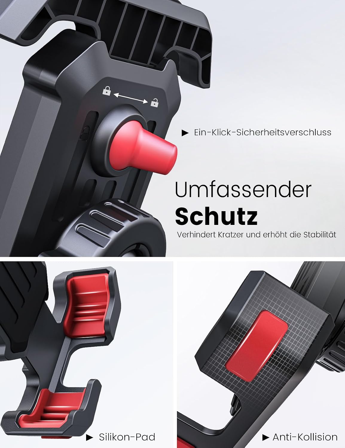 Universal Fahrrad Lenkerhalterung Handyhalter Smartphone verstellbar