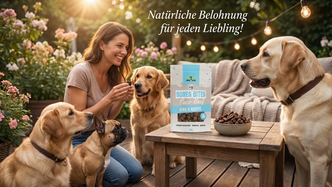 Bones Bites Coco’Beef Hundeleckerlis 84% Rind mit Kokos Monoprotein