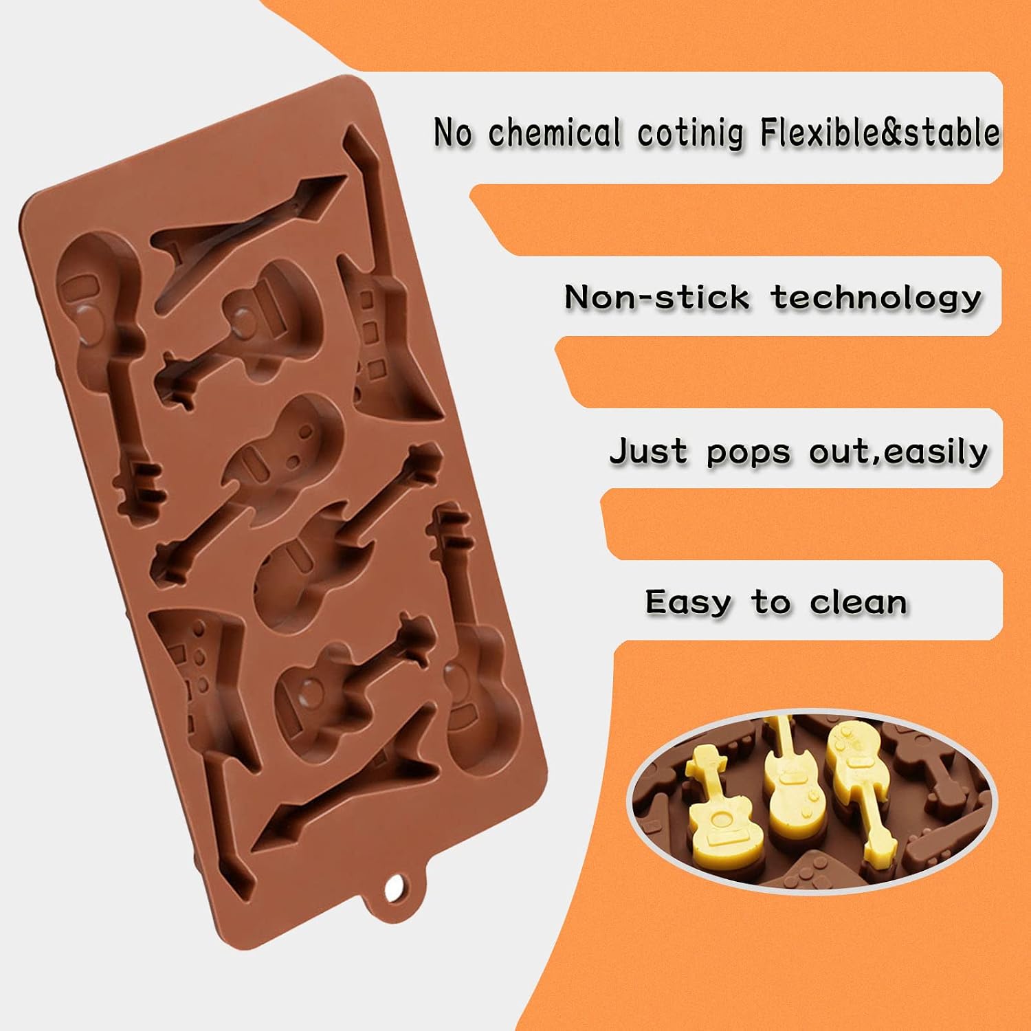 Silikonform Katzenmotiv Pralinenform Antihaft flexibel fuer Suessigkeiten