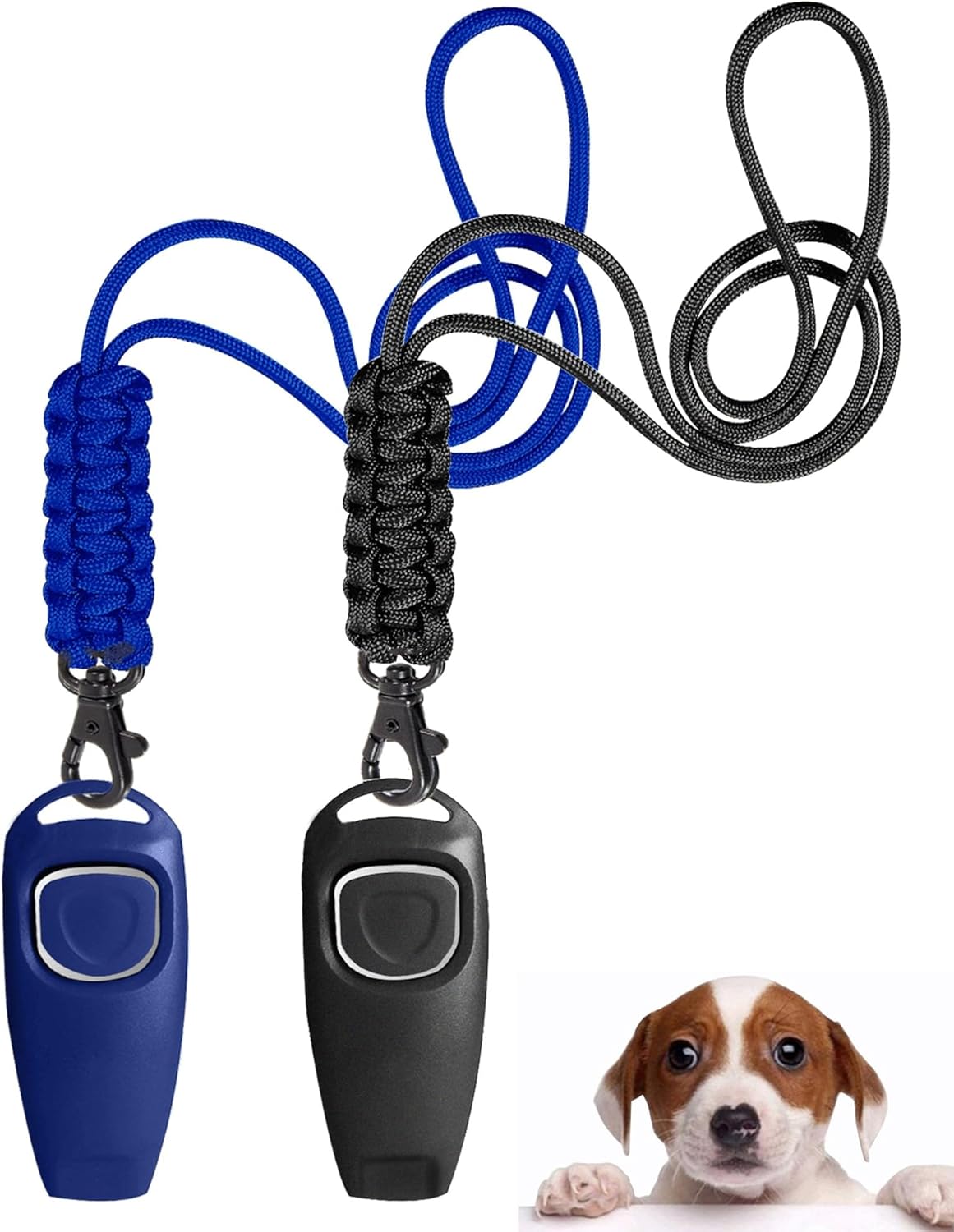 Ruetter Hundepfeife Hochfrequenz mit Clicker Set fuer Hundetraining