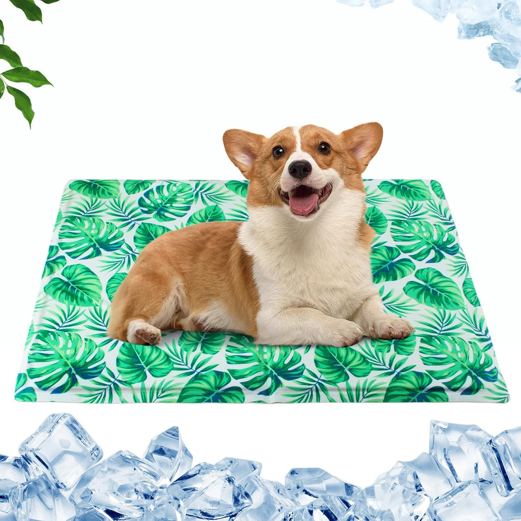 Qoosea Kuehlmatte fuer Hunde und Katzen 50x65 cm Selbstkuehlendes Gel 4cm-65cm
